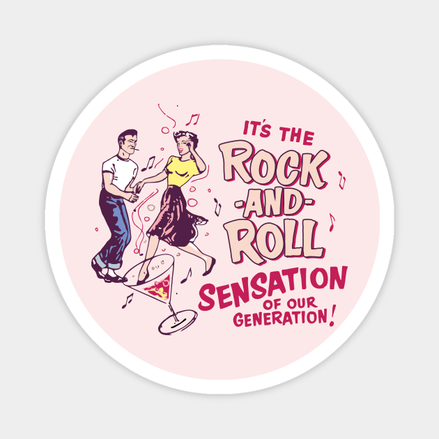 50's Rock'n'Roll dance Magnet by Shockin' Steve